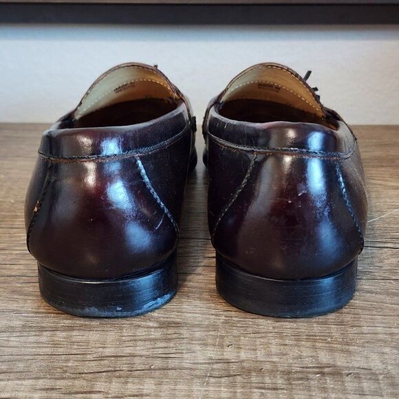 Cole Haan Tassel Men\'s Loafers Dress Shoes Size 10.5 Burgundy main image 6